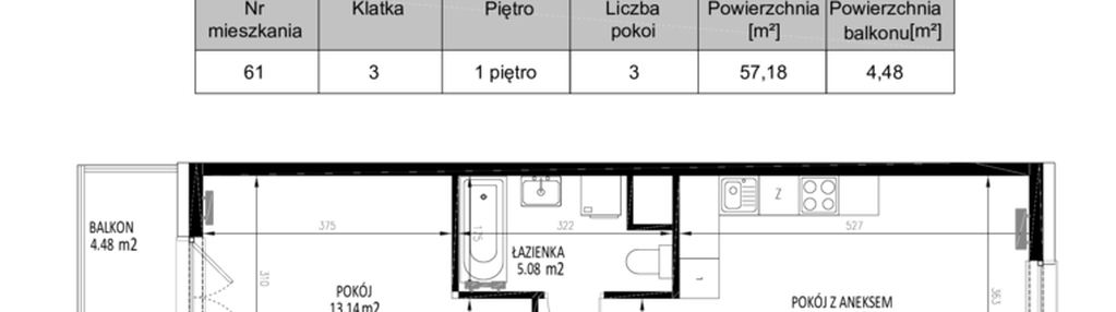 Mieszkanie w inwestycji: Krakowskie Tarasy etap V