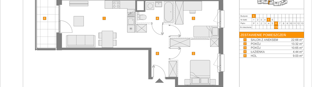 Mieszkanie w inwestycji: Apartamenty Literacka etap 2.2