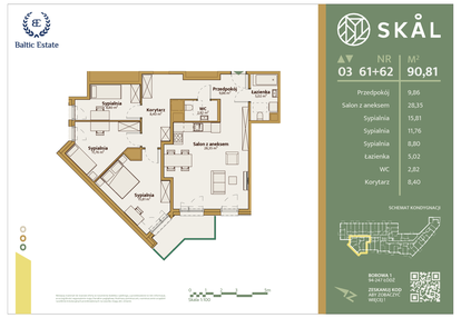 Mieszkanie w inwestycji: Skal
