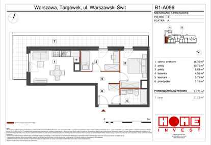 Mieszkanie w inwestycji: Warszawski Świt etap VIII