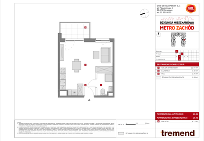 Mieszkanie w inwestycji: Dzielnica Mieszkaniowa Metro Zachód - etap 8