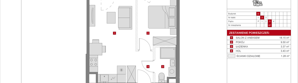 Mieszkanie w inwestycji: Dzielnica Mieszkaniowa Metro Zachód - etap 8.2