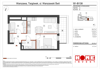 Mieszkanie w inwestycji: Warszawski Świt etap VIII
