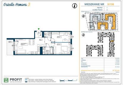 Mieszkanie w inwestycji: Osiedle Hemara - etap III bud. 2 i 3