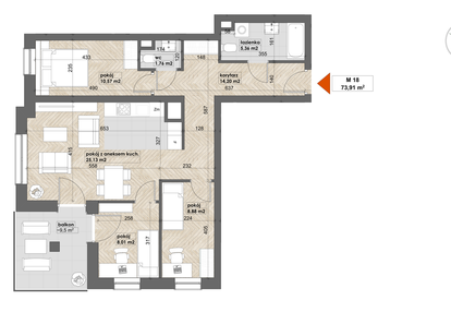 Mieszkanie w inwestycji: Apartamenty Śródmieście