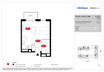 Mieszkanie w inwestycji: Atrium - Nowy Szczepin