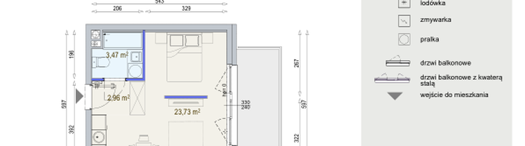 Mieszkanie w inwestycji: Modern Mokotów etap 6, budynek F1 i F2