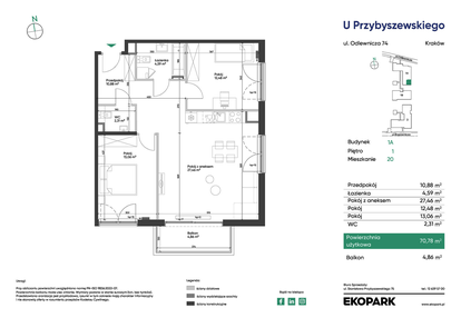 Mieszkanie w inwestycji: U Przybyszewskiego etap 4