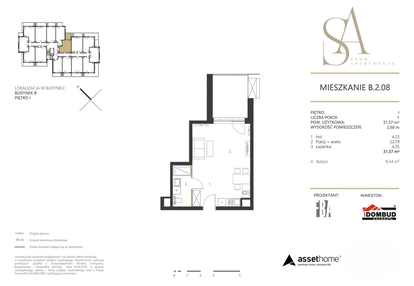 Mieszkanie w inwestycji: Sand Apartments