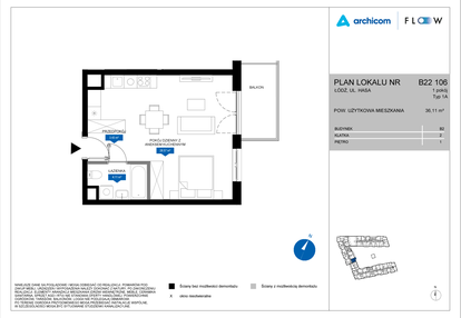 Mieszkanie w inwestycji: Flow - bud. B2 A i bud. B2 B