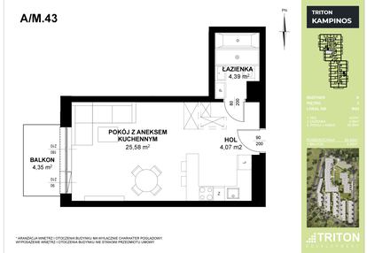 Mieszkanie w inwestycji: Triton Kampinos III