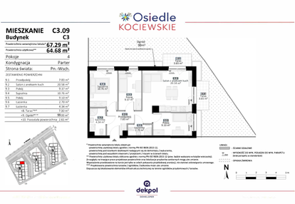 Mieszkanie w inwestycji: Osiedle Kociewskie etap III