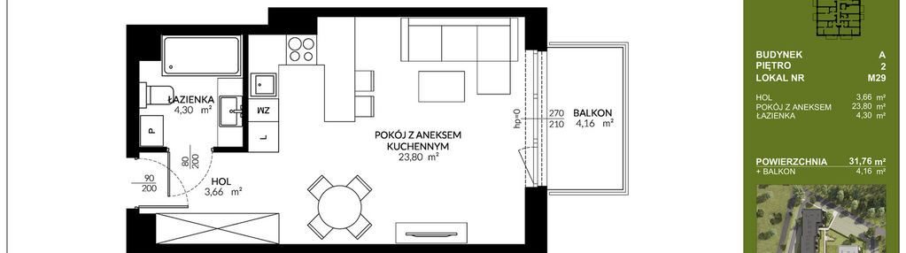 Mieszkanie w inwestycji: Triton Kampinos III