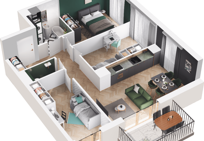 Mieszkanie w inwestycji: Mieszkaj w mieście - Ogrody Glogera