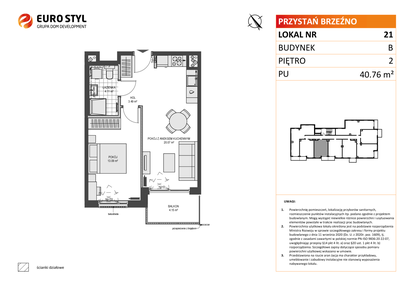 Mieszkanie w inwestycji: Przystań Brzeźno etap 1.2