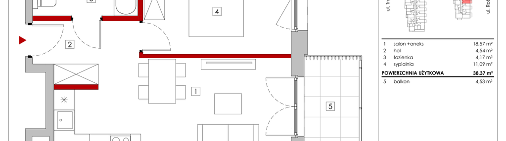 Mieszkanie w inwestycji: Zakątek Włochy