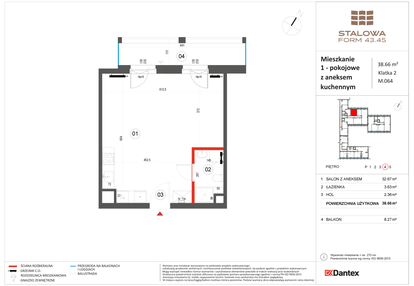 Mieszkanie w inwestycji: Stalowa Form 43.45
