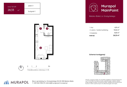 Mieszkanie w inwestycji: Murapol MainPoint