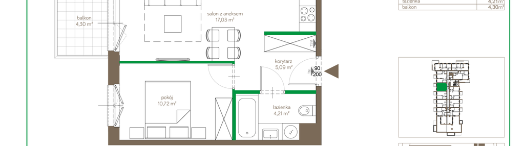 Mieszkanie w inwestycji: Ostródzka 123 - II etap