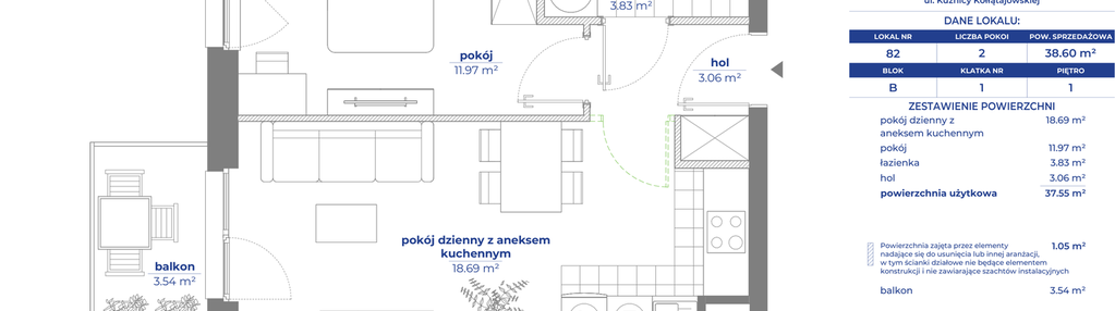 Mieszkanie w inwestycji: Osiedle Kołłątajówka