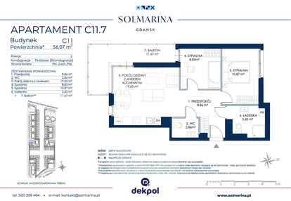 Mieszkanie w inwestycji: Sol Marina etap III