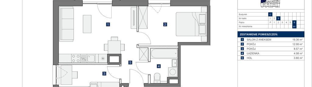 Mieszkanie w inwestycji: Osiedle Bokserska 71 Etap 2 Faza 2
