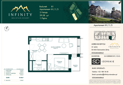 Mieszkanie w inwestycji: Infinity Mountain Resort etap 2