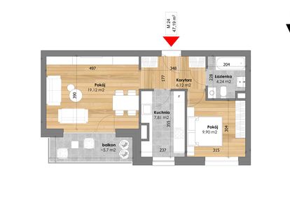 Mieszkanie w inwestycji: Przy Kochanowskiego