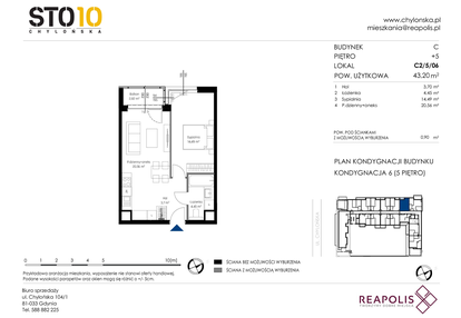 Mieszkanie w inwestycji: Chylońska STO10 etap III