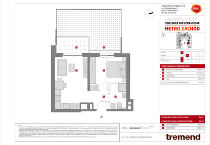 Mieszkanie w inwestycji: Dzielnica Mieszkaniowa Metro Zachód - etap 8