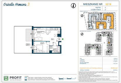 Mieszkanie w inwestycji: Osiedle Hemara - etap III bud. 2 i 3