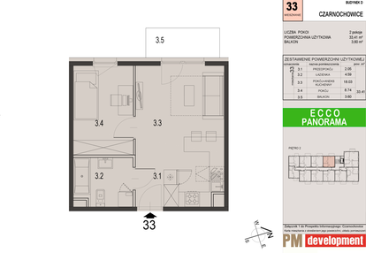Mieszkanie w inwestycji: Ecco Panorama etap II budynki C, D