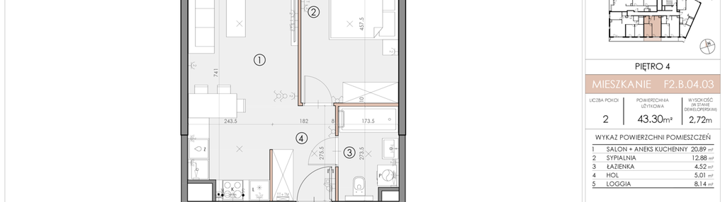 Mieszkanie w inwestycji: Bukowińska Mokotów etap 2