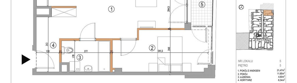Mieszkanie w inwestycji: 5th Avenue Apartments