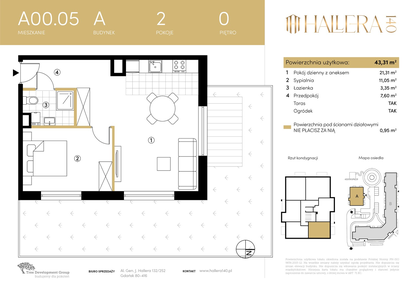 Mieszkanie w inwestycji: Hallera 140