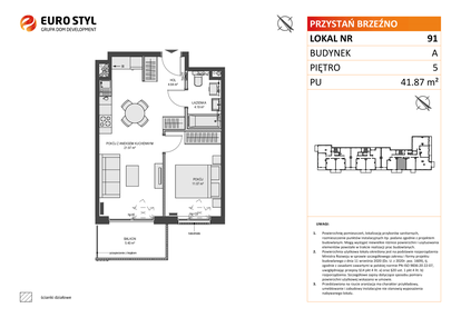 Mieszkanie w inwestycji: Przystań Brzeźno