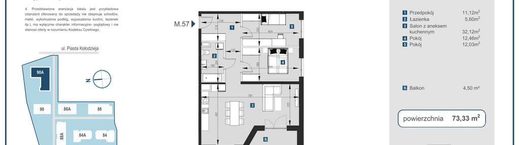 Mieszkanie w inwestycji: Piasta Towers bud. 90A