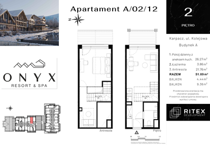 Mieszkanie w inwestycji: Onyx Resort & Spa