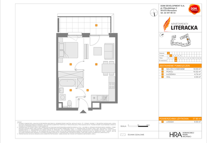 Mieszkanie w inwestycji: Apartamenty Literacka etap 2.2