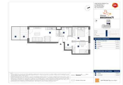 Mieszkanie w inwestycji: Osiedle Bokserska 71 Etap 2 Faza 2