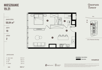 Mieszkanie w inwestycji: Quorum Tower