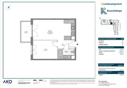 Mieszkanie w inwestycji: Kusocińskiego - Budynek B