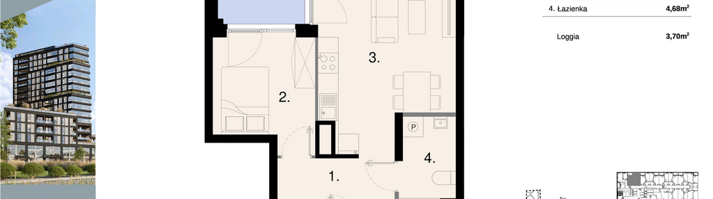Mieszkanie w inwestycji: Sky Trust etap II - apartamenty inwestycyjne 23% VAT PRS