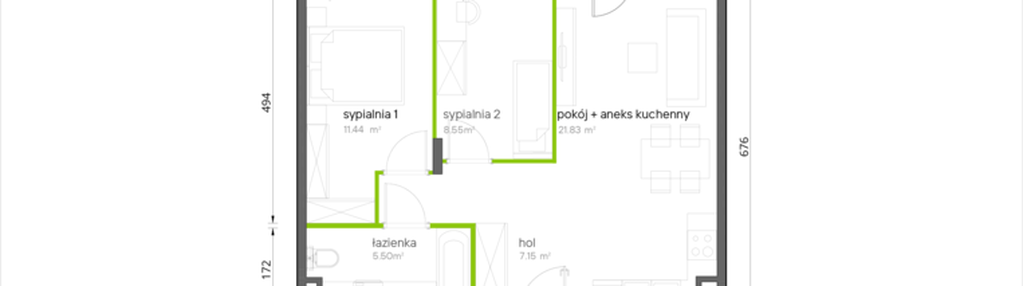 Mieszkanie w inwestycji: Aroniowa Vita