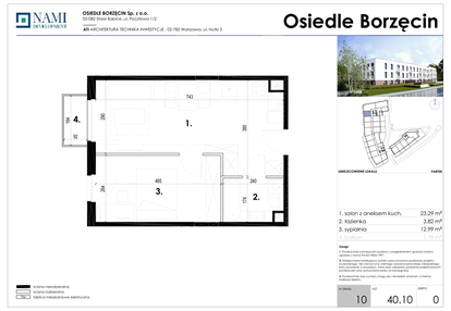 Mieszkanie w inwestycji: Osiedle Borzęcin