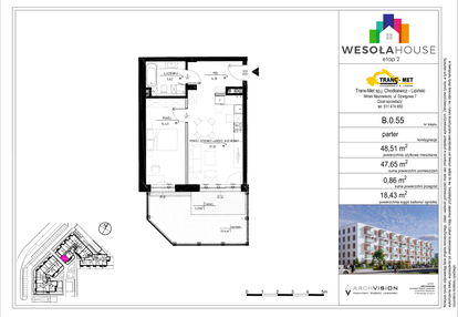 Mieszkanie w inwestycji: Wesoła House Etap II