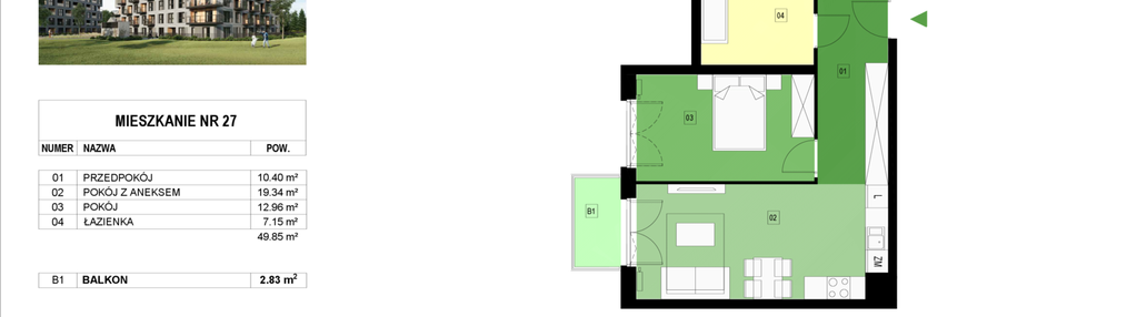 Mieszkanie w inwestycji: Panorama Kwiatkowskiego River II