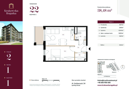 Mieszkanie w inwestycji: Krakowska Rogatka