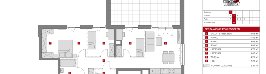 Mieszkanie w inwestycji: Dzielnica Mieszkaniowa Metro Zachód - etap 8.2