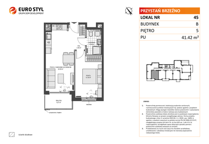 Mieszkanie w inwestycji: Przystań Brzeźno etap 1.2